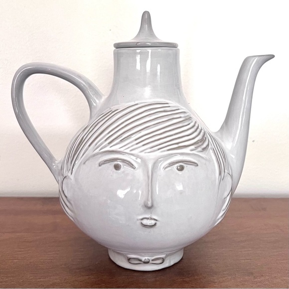 Jonathan Adler Utopia Collection Vintage Girl Boy Teapot